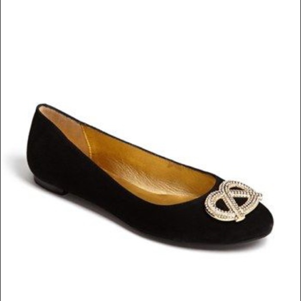 Kate Spade Telly ballet flats size 6 black suede
